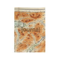 Carnet de notes vintage en lin doré